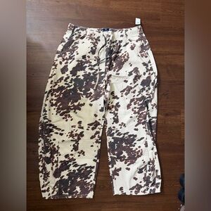 GAP Horseshoe cow print pants